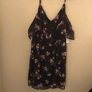 Floral Cold Shoulder Dress